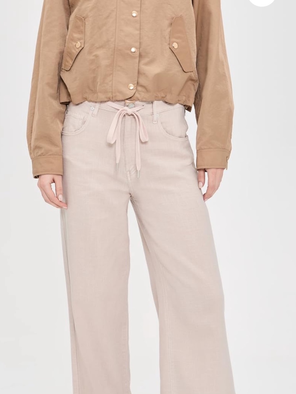 Blank NYC High-Rise Wide Leg Pants in Dusty Pink